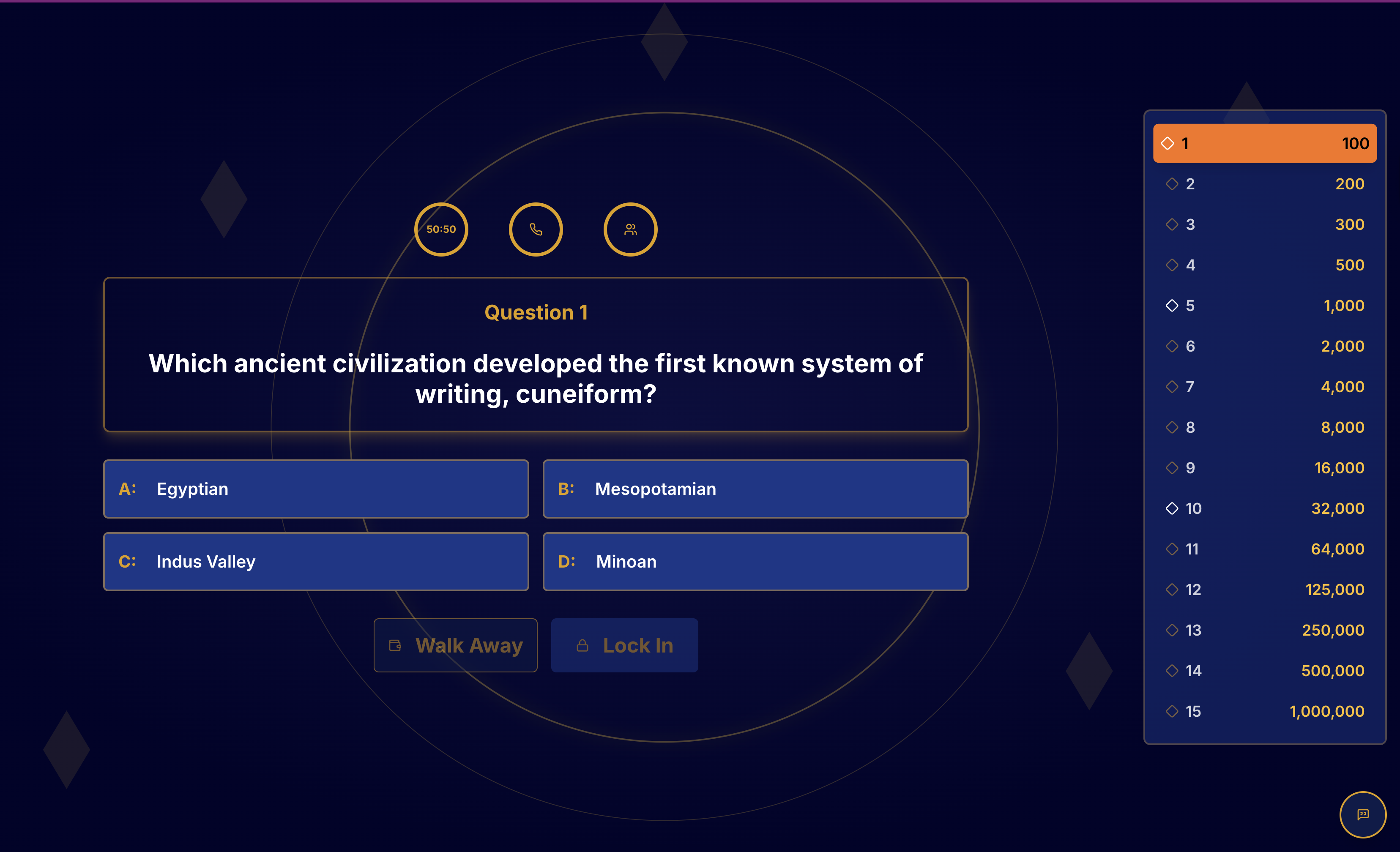 Who wants to be a millionaire